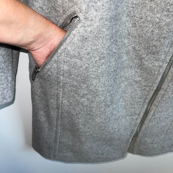 Old Navy‎ Asymmetrical Dress Coat Wool Blend Size Small - Picture 3 of 9